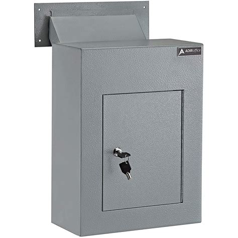 stainless steel key drop box|through the wall drop box.